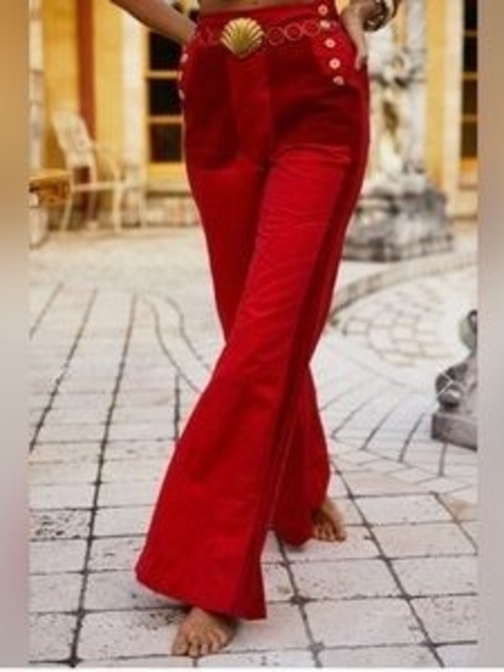 UFT/S Red Hot Flared Pants